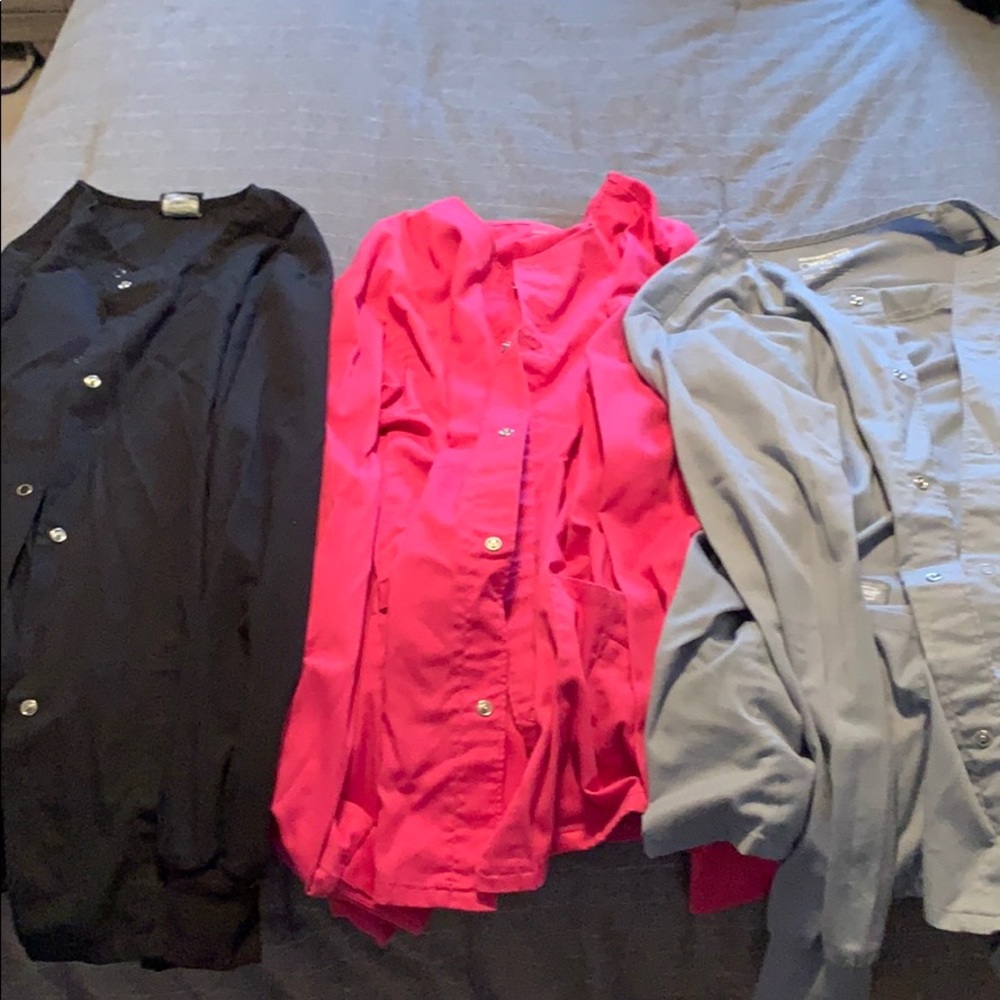 Set of 3 Cherokee scrub jackets long sleeve